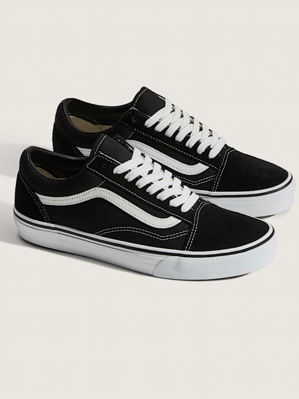 Vans Black and White Classic Old Skool; Men sz 8.5, women’s 10